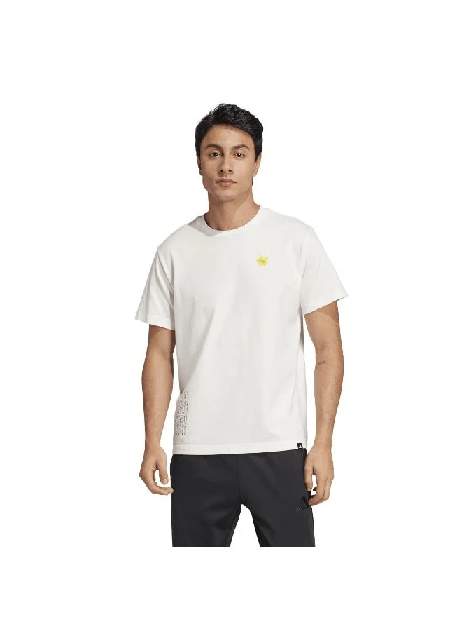 اديداس تيشيرت برسومات زهور الإمارات للجنسين